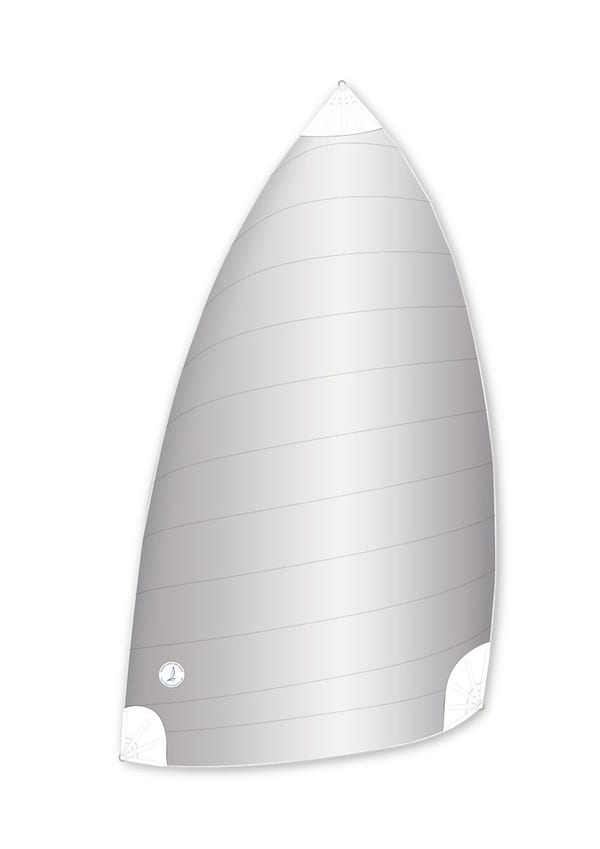 Asymmetriske spinnakere (gennaker og cruising chute)-diagram